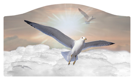 DASHELL-101-BZ Journey Home Clouds Birds Bronze